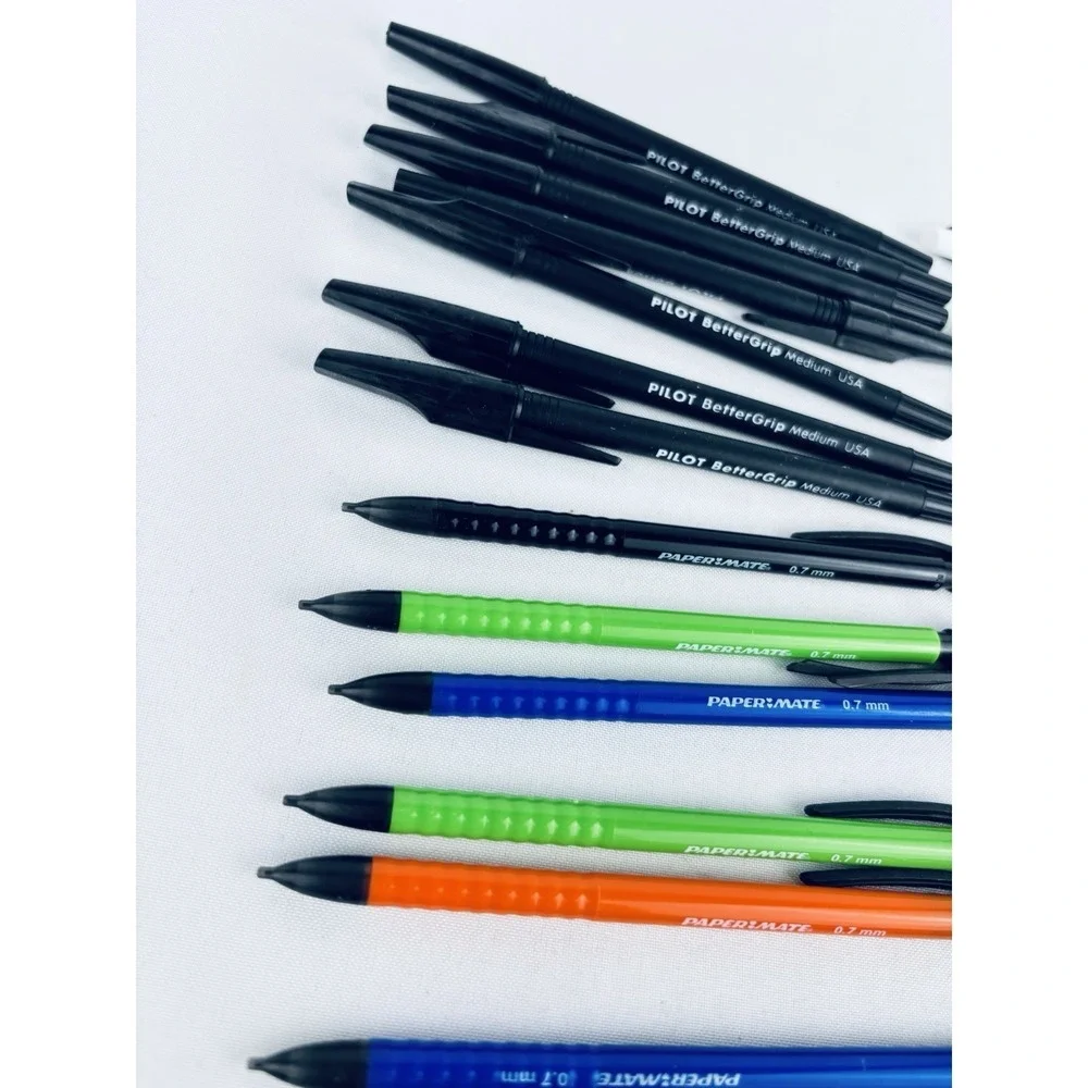 Mixed Lot Mechanical Pencil Pens Retractable Erasers Pilot Pentel Paper-Mate Vtg